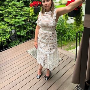 Self-portrait white(ivory) dress